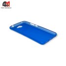 Чехол для телефона Huawei Y7 2017 силиконовый, матовый, голубого цвета, Experts