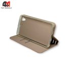 Чехол-книга для телефона Huawei Y6 II/ Y6 2016 золотого цвета, New Case