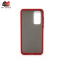 Чехол для телефона Huawei P40 пластиковый с усиленной рамкой, красного цвета, Case
