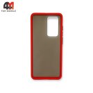 Чехол для телефона Huawei P40 Pro пластиковый с усиленной рамкой, красного цвета, Case