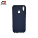 Чехол для телефона Huawei Y9 2019 силиконовый, матовый, синего цвета