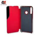 Чехол-книга для телефона Huawei P40 Lite E/Y7P/Honor 9C clear view cover, красного цвета