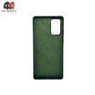 Чехол для Samsung Note 20 Silicone Case, темно-зеленого цвета