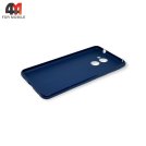 Чехол для телефона Huawei Y7 Prime 2017 силиконовый, матовый, синего цвета, Cherry