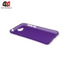 Чехол для телефона Huawei Y5 2017 силиконовый, матовый, фиолетового цвета