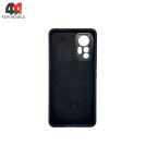 Чехол для Xiaomi Mi 12/Mi 12X Silicone Case, черного цвета