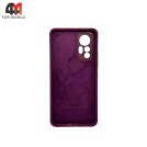 Чехол для Xiaomi Mi 12/Mi 12X Silicone Case, цвет марсала
