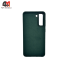 Чехол для Samsung S22 Silicone Case, темно-зеленого цвета