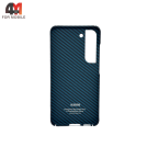 Чехол Samsung S23 Plus пластик, кевлар, синего цвета, K-DOO