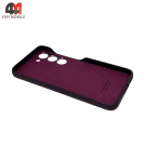 Чехол для Samsung S23 Plus пластиковый, Leather Case, цвет марoн 