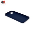 Чехол для телефона Huawei Y5P/Honor 9S силиконовый, матовый, синего цвета, Case