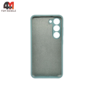 Чехол для Samsung S23 Plus Silicone Case, ментолового цвета