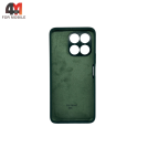 Чехол для Honor X6A 4G Silicone Case, темно-зеленого цвета
