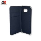 Чехол-книга для Samsung S6/G920 темно-синего цвета