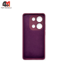 Чехол для Xiaomi Poco M6 Pro 4G/Redmi Note 13 Pro 4G/Redmi Note 14S Silicone Case, цвет марсала