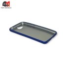 Чехол для телефона Huawei Y5 2017 силиконовый, матовый, синего цвета, Case