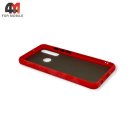 Чехол для телефона Huawei Y6P пластиковый с усиленной рамкой, красного цвета, Case