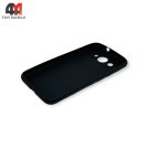 Чехол для телефона Huawei Y3 2017 силиконовый, матовый, черного цвета