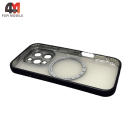 Чехол Iphone 16 Pro Max матовый с MagSafe, черного цвета, J-Case