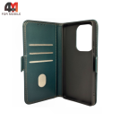 Чехол-книга для Xiaomi Poco M6 Pro 4G/Redmi Note 13 Pro 4G/Redmi Note 14S шов, зеленого цвета, Case