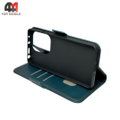 Чехол-книга для Xiaomi Poco M6 Pro 4G/Redmi Note 13 Pro 4G/Redmi Note 14S шов, зеленого цвета, Case