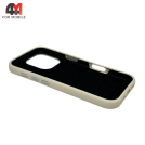 Чехол для Iphone 16 Pro Max Leather Case, Labubu, бежевого цвета