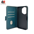 Чехол-книга для Honor 400 шов, зеленого цвета, Case