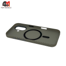 Чехол для Iphone 17 кевлар + MagSafe, Copy, серого цвета