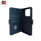Чехол-книга для Honor X7D шов, зеленого цвета, Case