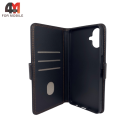 Чехол-книга для Samsung A07 шов, черного цвета, Case
