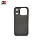 Чехол для Iphone 17 Pro Max Glass Pro+MagSafe, серого цвета