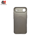 Чехол для iPhone 17 Air AG Glass+MagSafe, серого цвета