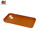 Чехол для iPhone 14 AG Glass+MagSafe, оранжевого цвета