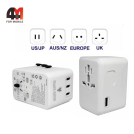 Сетевой переходник адаптер Travel USB/3USB-C, 45W, белый
