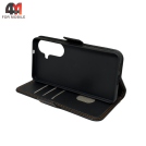 Чехол-книга для Samsung S26 шов, черного цвета, Case