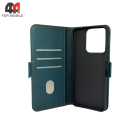 Чехол-книга для Honor X5B 4G/X5B Plus 4G/X6C шов, зеленого цвета, Case