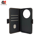 Чехол-книга для Honor X9D шов, черного цвета, Case