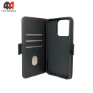 Чехол-книга для Honor X6A 4G/X6B шов, черного цвета, Case