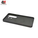 Чехол для Samsung S26 Ultra Leather Case, серого цвета