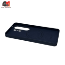 Чехол для Samsung S26 Ultra Leather Case, темно-синего цвета