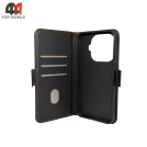Чехол-книга для Xiaomi Mi 15T Pro шов, черного цвета, Case