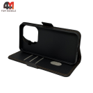 Чехол-книга для Xiaomi Mi 15T Pro шов, черного цвета, Case