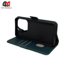 Чехол-книга для Xiaomi Mi 15T Pro шов, зеленого цвета, Case