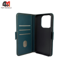 Чехол-книга для Xiaomi Mi 15T шов, зеленого цвета, Case
