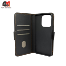 Чехол-книга для Honor X8D шов, черного цвета, Case