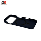 Чехол для iPhone 17 Pro/18 Pro карбон с MagSafe, синий, New Case