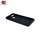 Чехол для телефона Huawei Y9 2018 силиконовый, тканевый, серого цвета