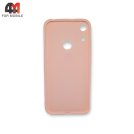 Чехол для телефона Huawei Y6 2019/Honor 8A/Y6s силиконовый, матовый с логотипом, розового цвета