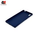 Чехол для Sony Xperia Z5 силиконовый, матовый, синего цвета, Cherry