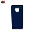 Чехол для телефона Huawei Mate 20 Pro силиконовый, матовый, синего цвета, Cherry